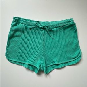 Sunchild rib knit mint shorts